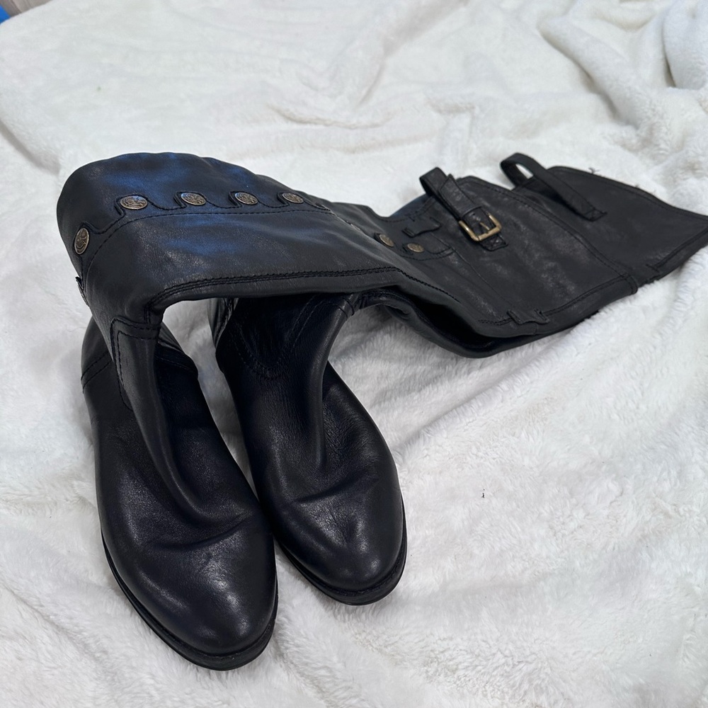 Men's Black Leather Boots